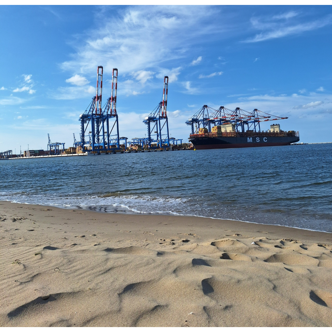 Pláž v Gdaňsku Stogi 